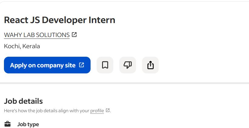 AI, ML & React.js internship jobs in Riyadh