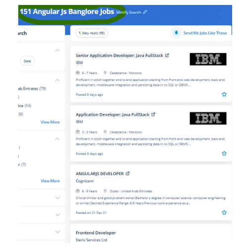 Angular JS internship jobs in Tabuk