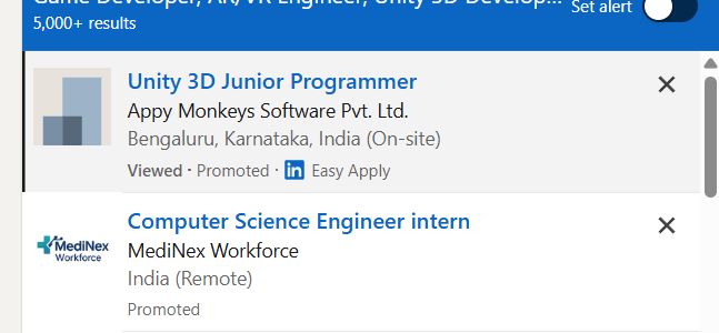 AR/VR Development (Unity) internship jobs in Riyadh