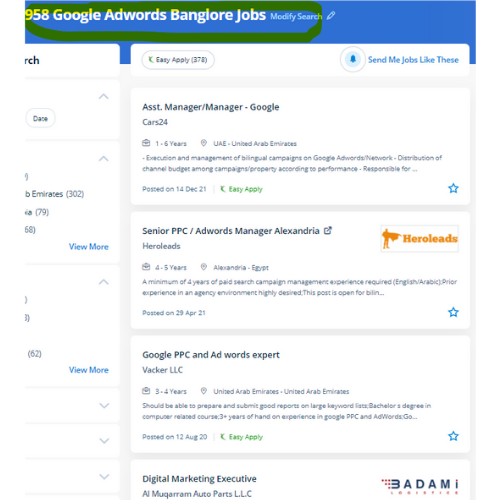 Google Adwords (PPC) internship jobs in Al Khobar