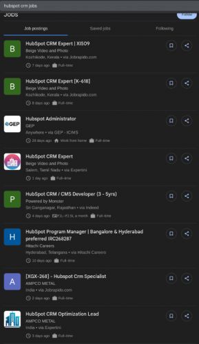 HubSpot CRM internship jobs in Riyadh
