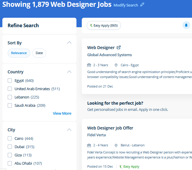 Web Design internship jobs in Taif